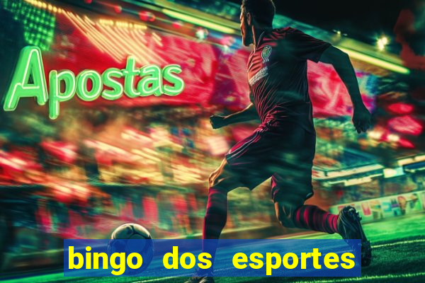 bingo dos esportes para imprimir