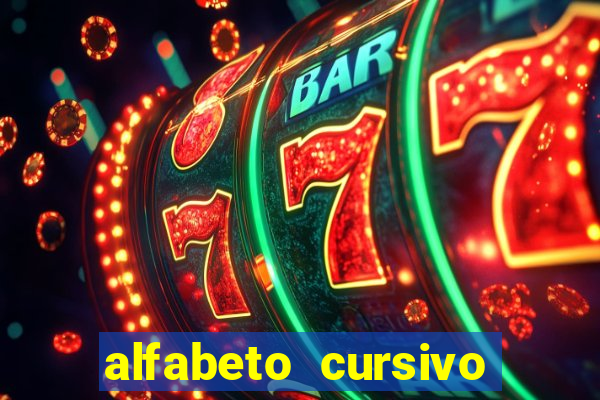 alfabeto cursivo para treinar caligrafia