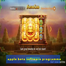 apple beta software programme